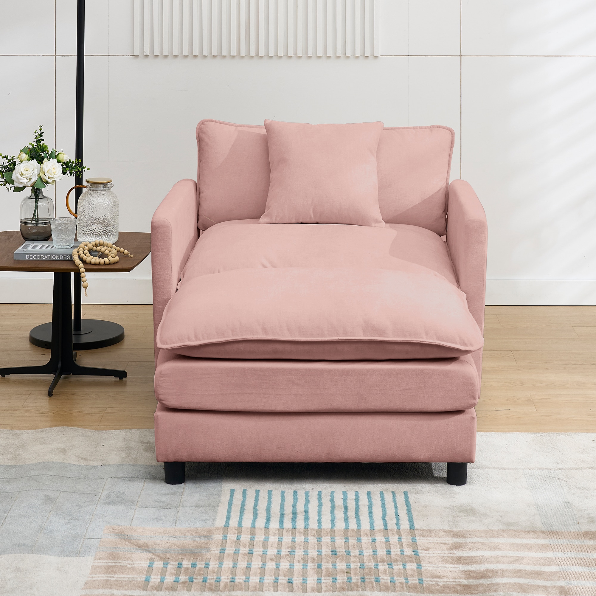 Accent Chair With Ottoman SetWZ_voghion.com